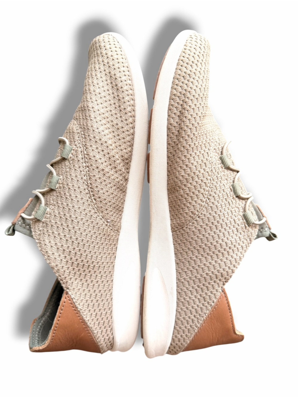 OluKai Alapali Brown Knit Shoes Comfort Sneakers Pull On Comfy Lightweight Sz 9